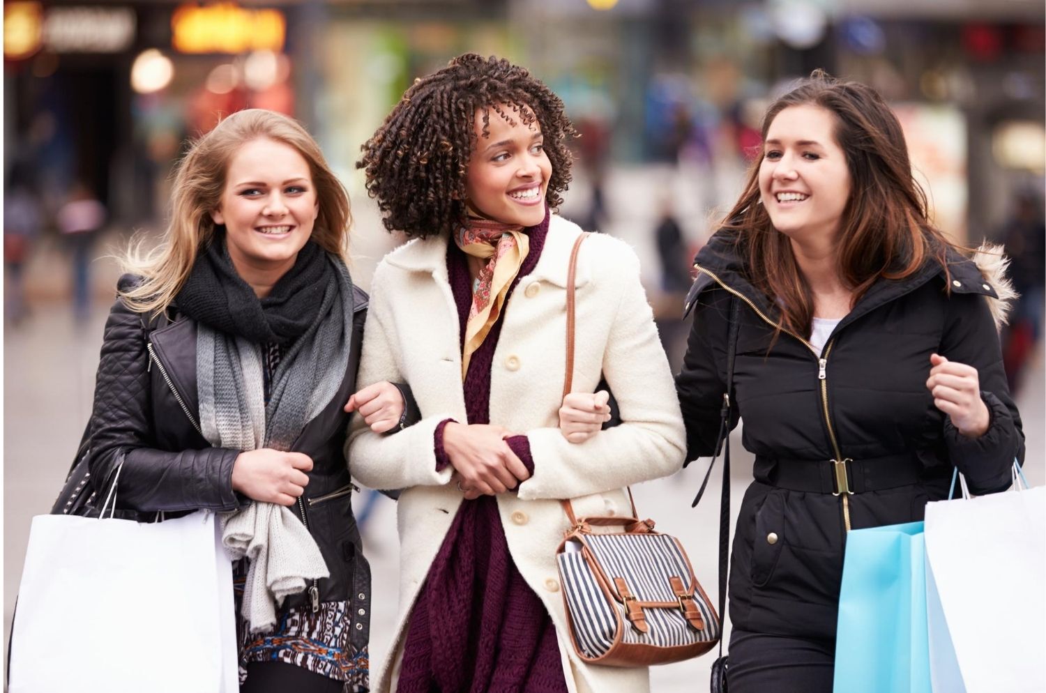 Women shopping together